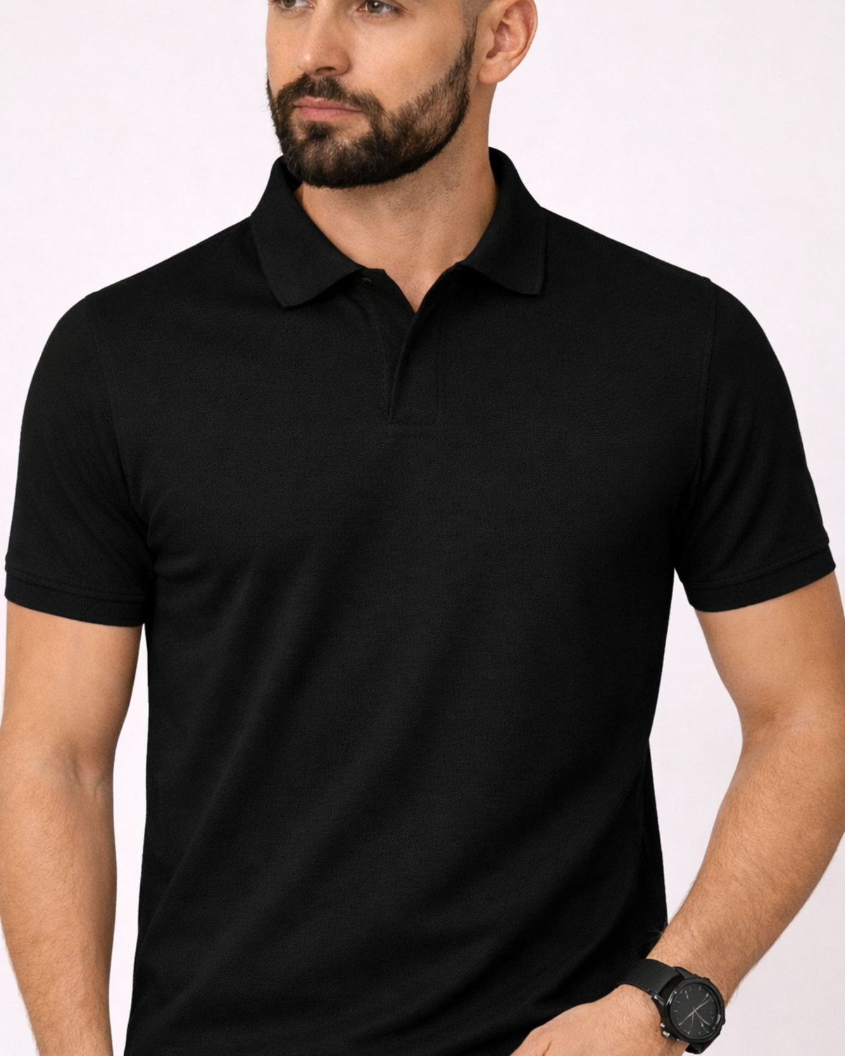 Men's Black polo t-shirt - MavinClub Crazybee
