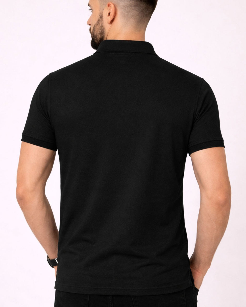 Men's Black polo t-shirt - MavinClub Crazybee