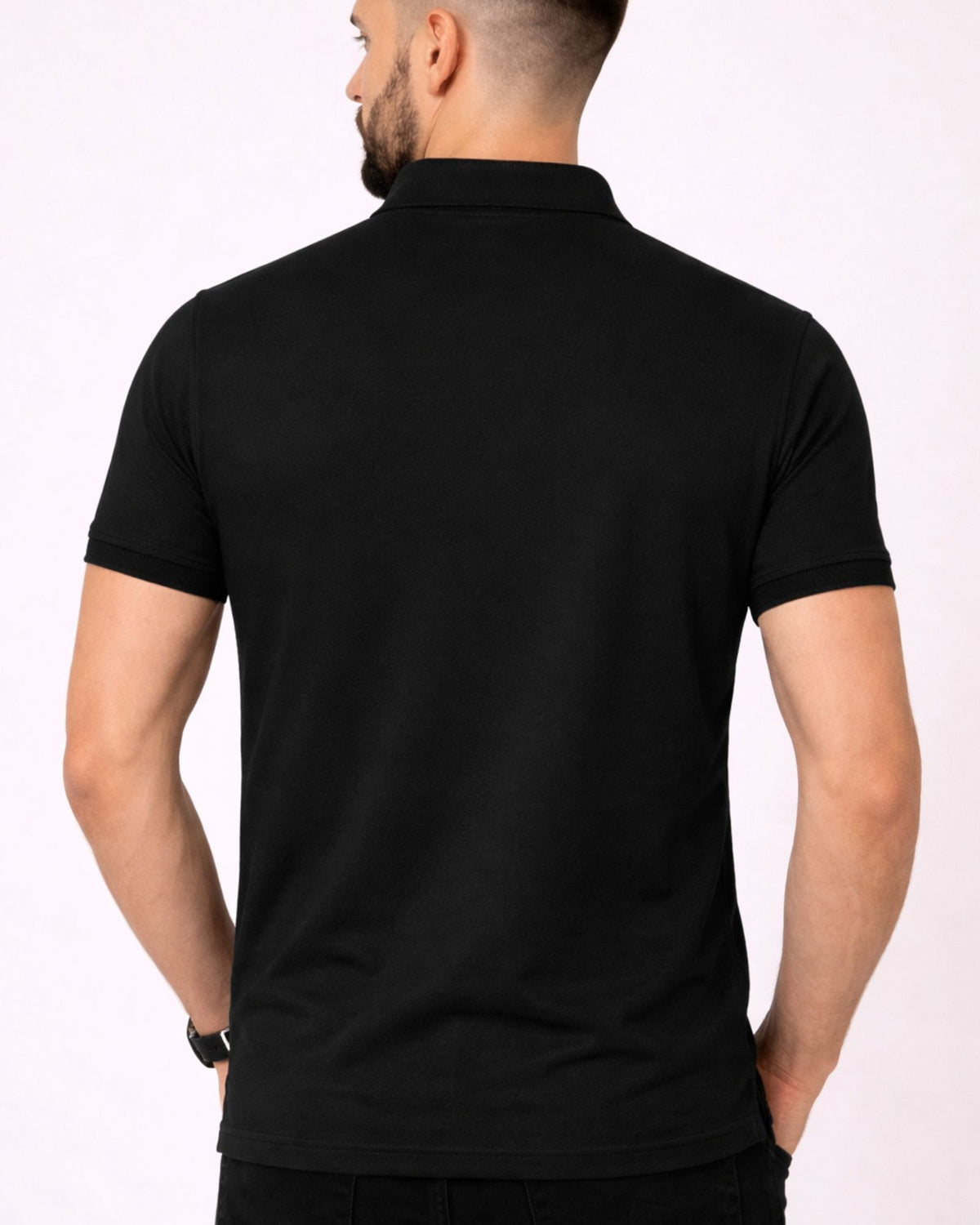 Men's Black polo t-shirt - MavinClub Crazybee