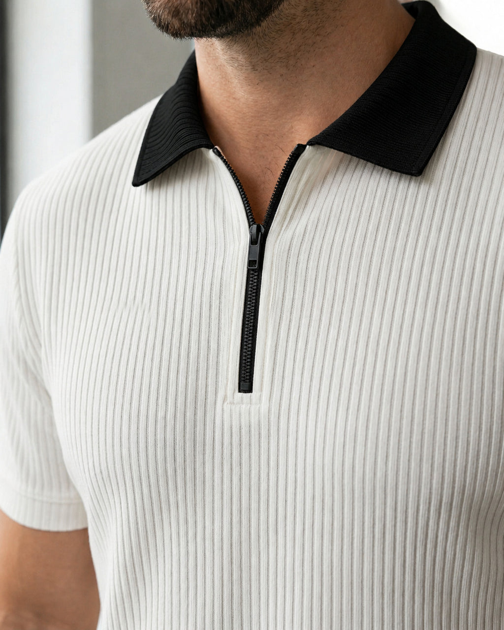 Pack of 2 Polo RIB (White_Black & Grey_Black)