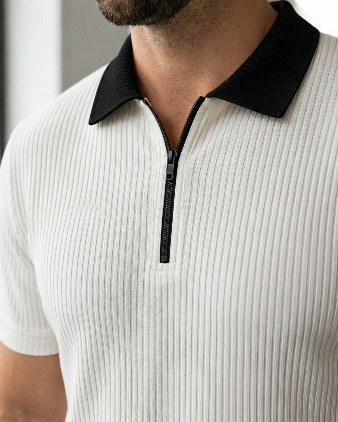 Pack of 2 Polo RIB (White_Black & Grey_Black)
