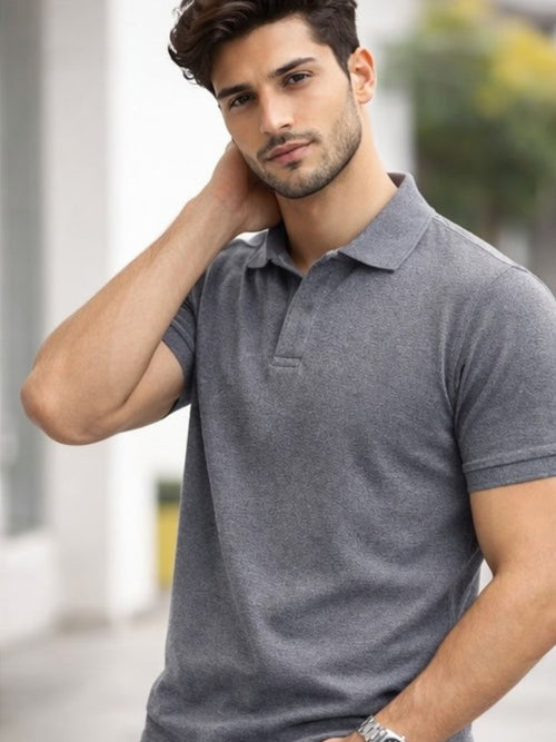 Men's Grey polo t-shirt - MavinClub Crazybee