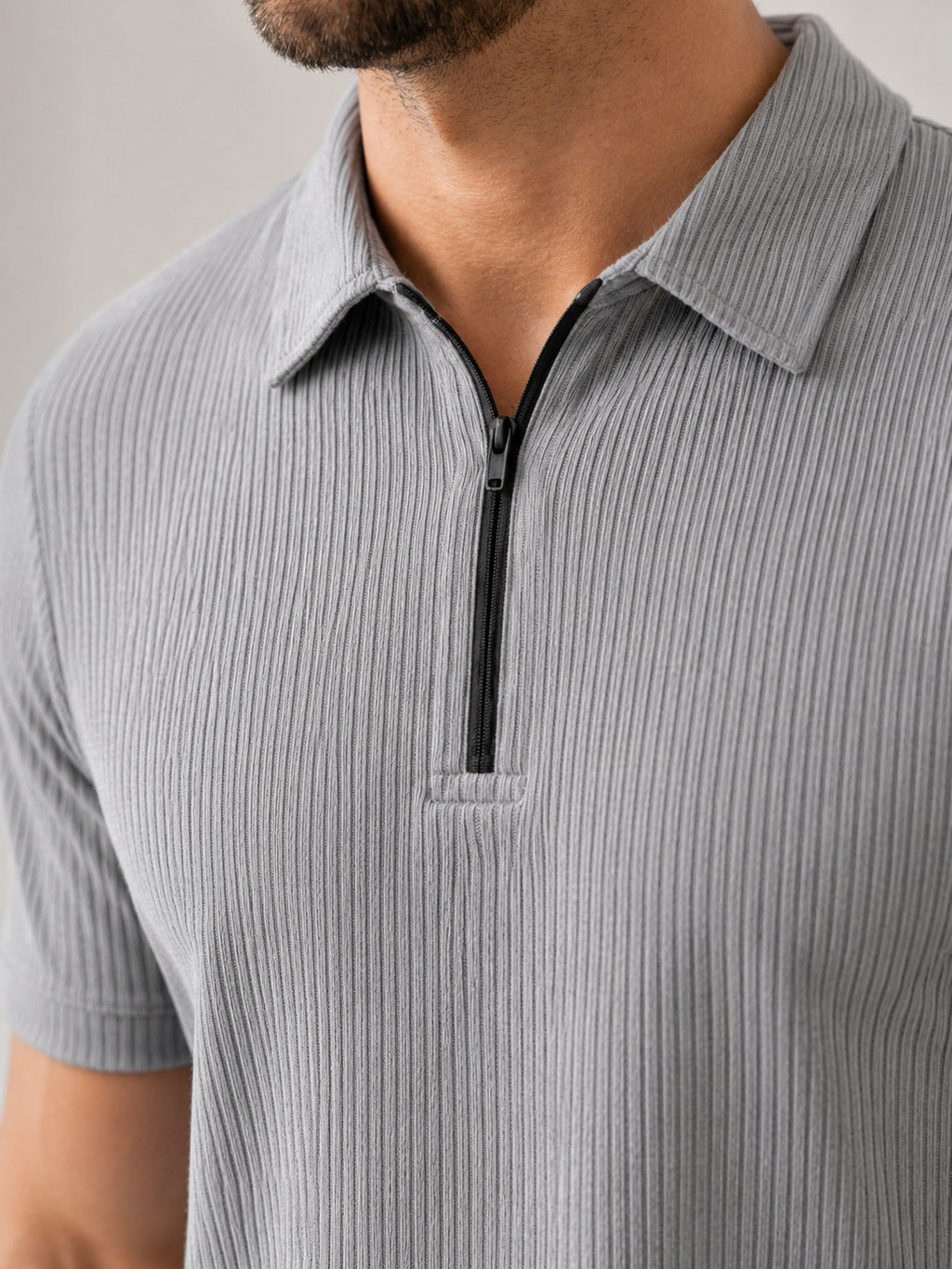 Polo Pack of 2 - (Zip-Rib-Grey & Zip-Dimd_BlueBlack)