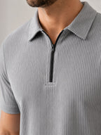 Polo Pack of 2 - (Zip-Rib-Grey & Zip-Dimd_BlueBlack)