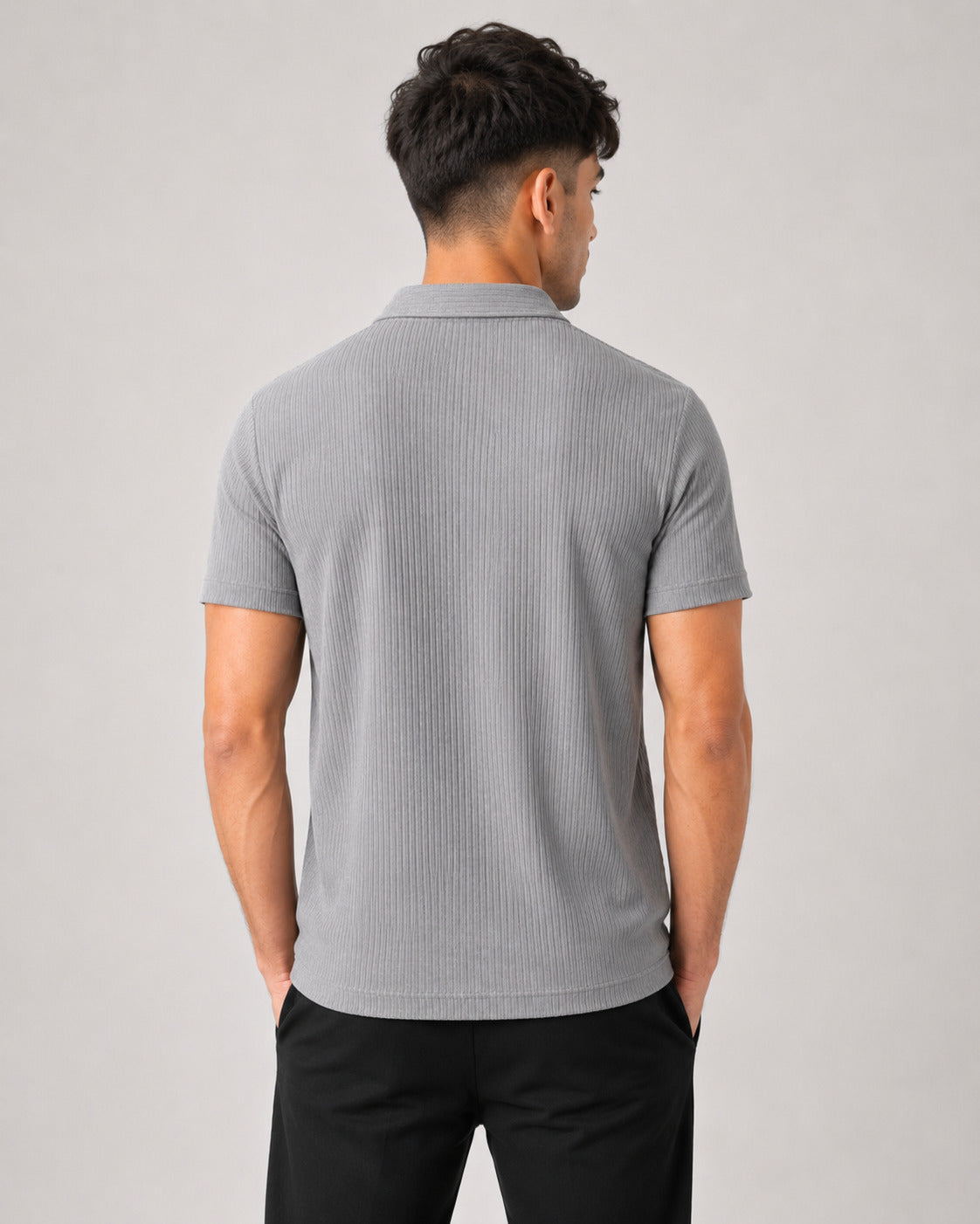 Polo Pack of 2 - (Zip-Rib-Grey & Zip-Dimd_BlueBlack)