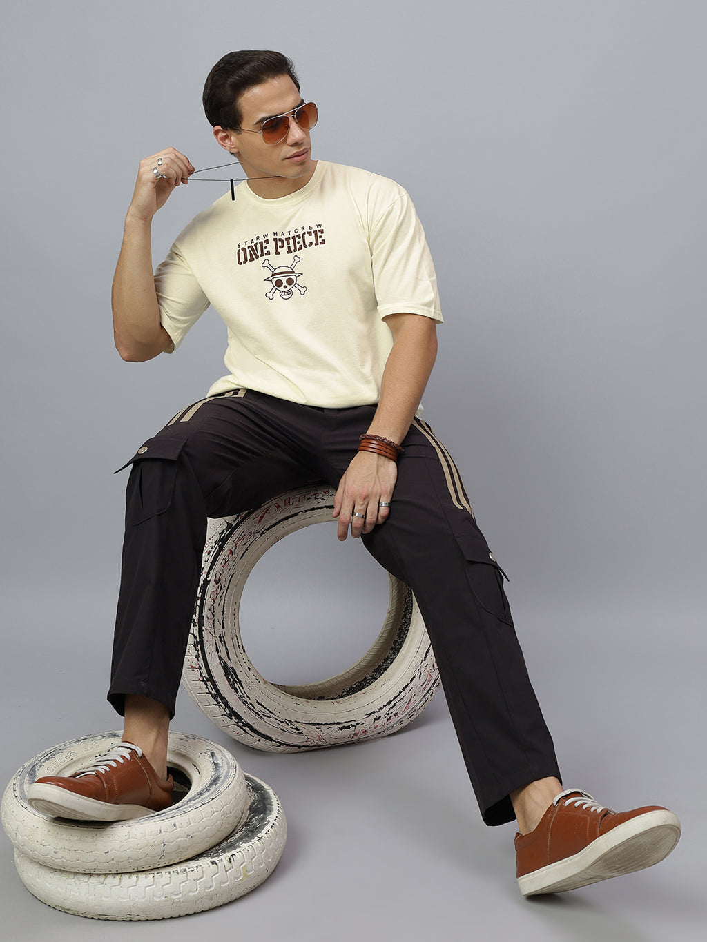 Oversized white t-shirt for men - MavinClub