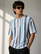 PO2 Cotton Rib <> Blue Tribal + Blue Tie-Dye