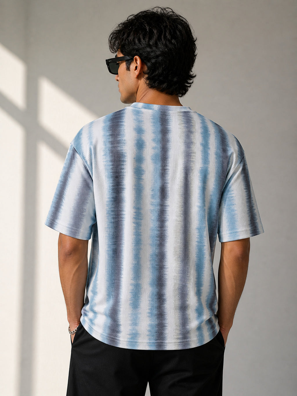 PO2 Cotton Rib <> Blue Tribal + Blue Tie-Dye