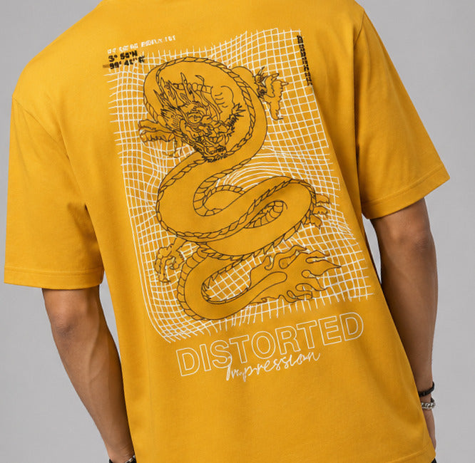 Pack Of 2 Tshirt - ( Pis-Demon & Yel-Dragon)-Deal