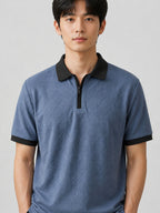 Polo Pack of 2 - (Zip-Rib-Grey & Zip-Dimd_BlueBlack)